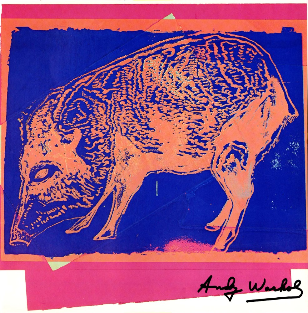 Lot #2161: ANDY WARHOL - Giant Chaco Peccary - Color offset lithograph