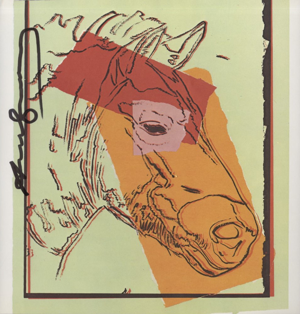 Lot #1889: ANDY WARHOL - Mongolian Wild Horse - Color offset lithograph