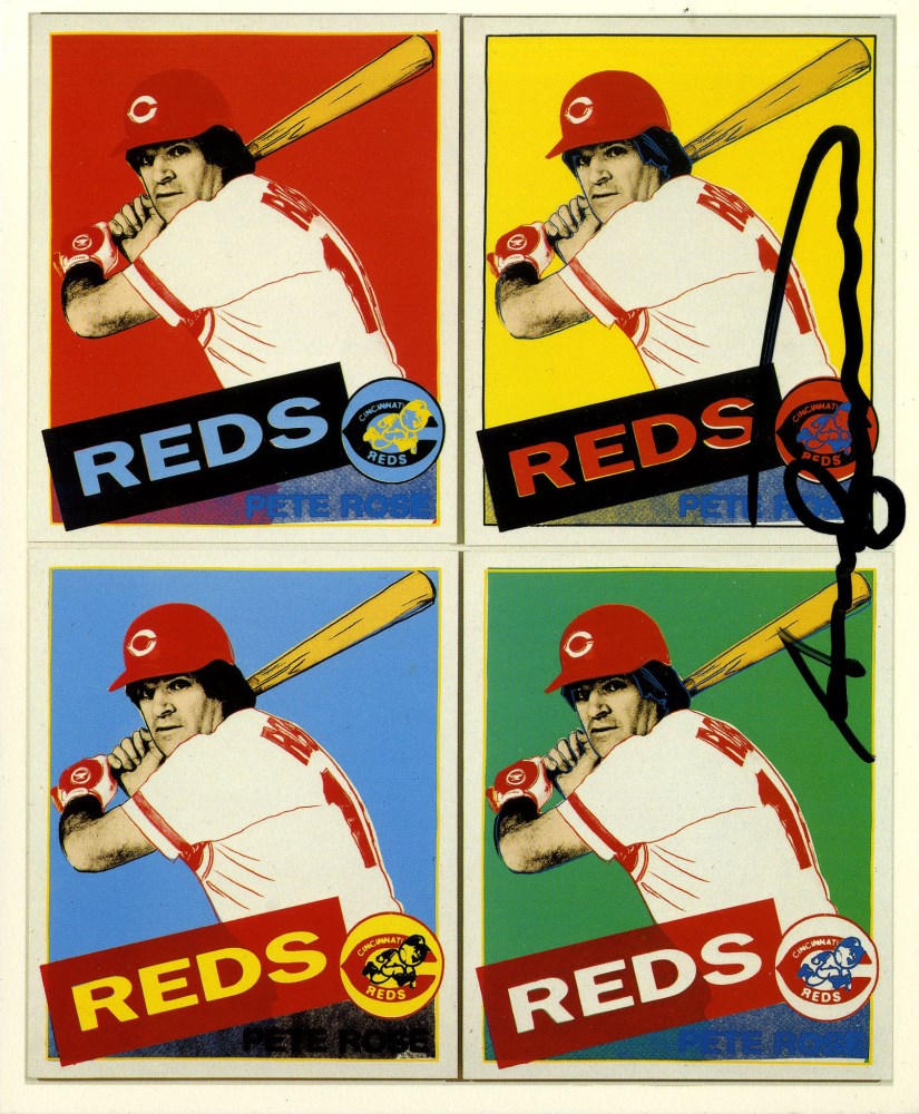 Lot #2606: ANDY WARHOL - Pete Rose - Color offset lithograph