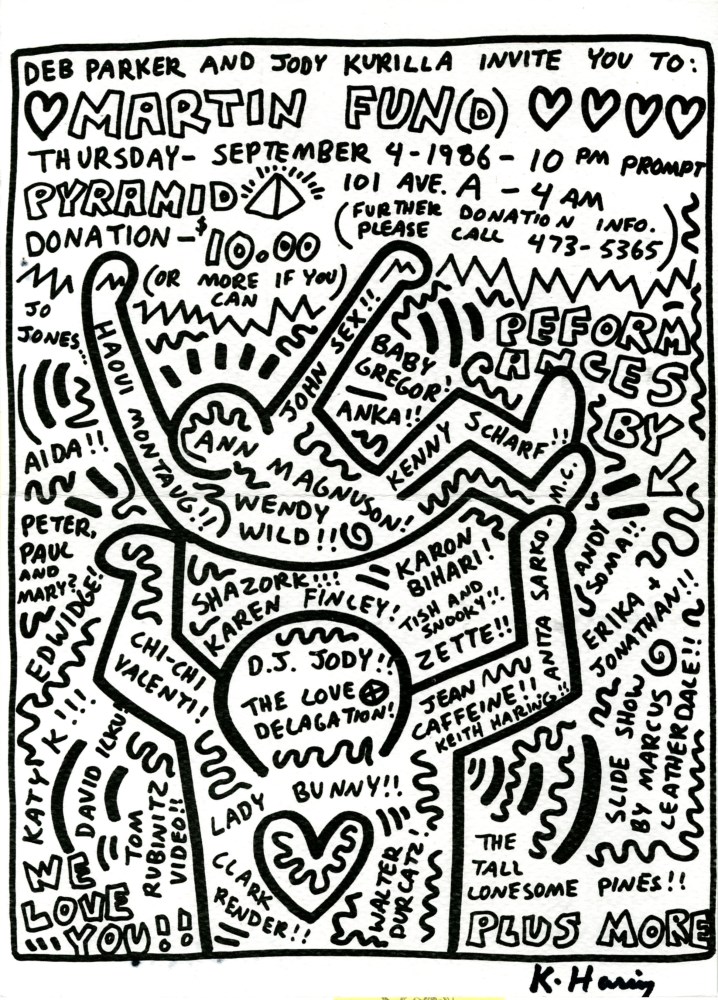 Lot #343: ANDY WARHOL & KEITH HARING - Martin Fun(d) - Offset lithograph