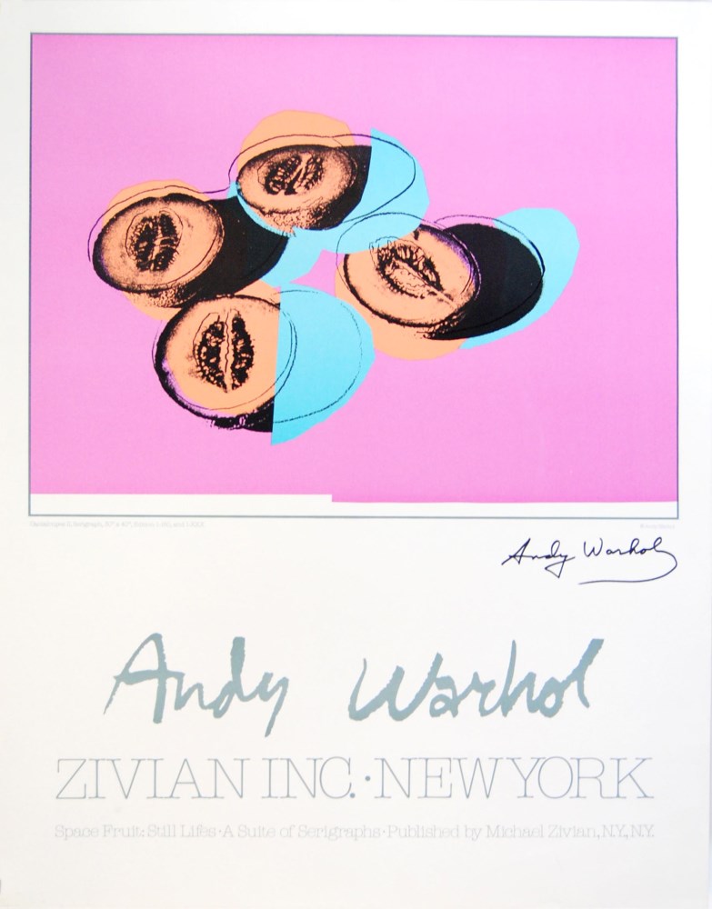 Lot #93: ANDY WARHOL - Cantaloupes II - Original color offset lithograph