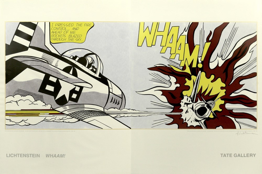 Lot #1491: ROY LICHTENSTEIN - Whaam! - Original color offset lithographs