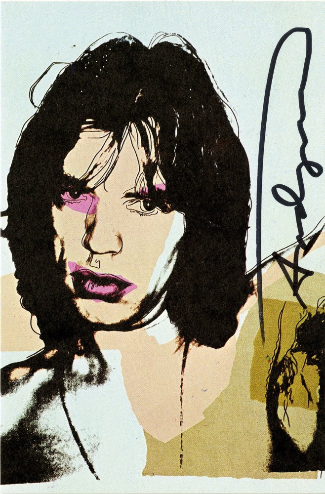 Lot #1883: ANDY WARHOL - Mick Jagger #09 (first edition) - Color offset lithograph