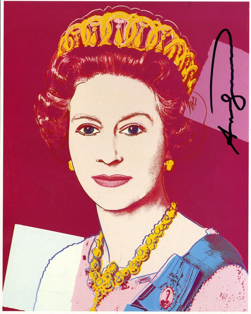 Lot #1284: ANDY WARHOL - Queen Elizabeth II (#3) - Color offset lithograph