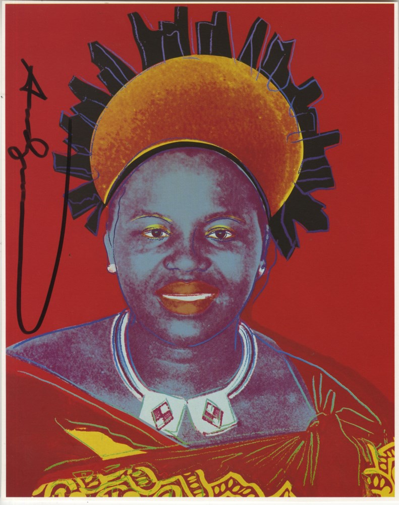 Lot #2792: ANDY WARHOL - Queen Notombi (#4) - Color offset lithograph