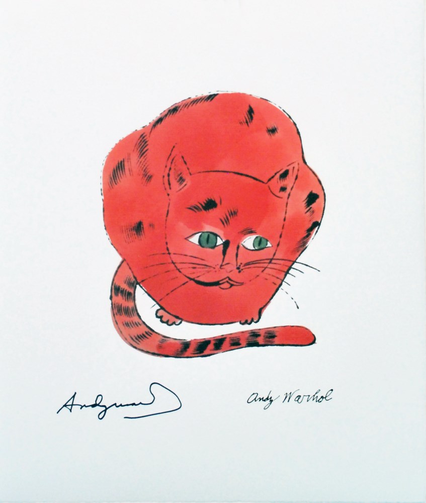 Lot #2056: ANDY WARHOL [d'après] - Sam (Red Sam Sitting) - Color lithograph
