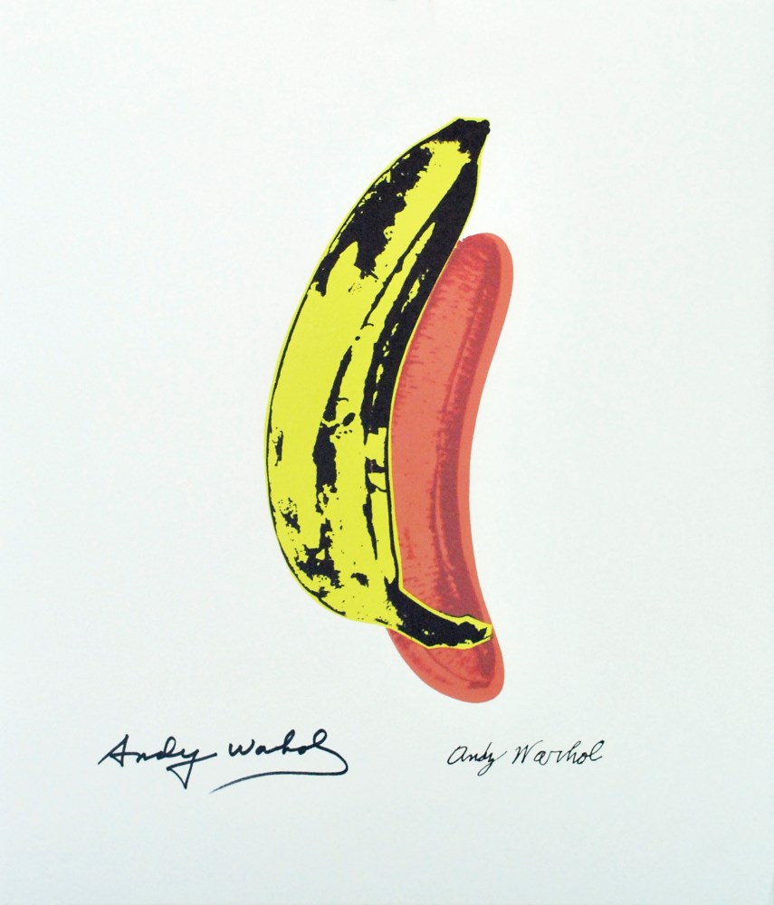 Lot #1754: ANDY WARHOL [d'aprs] - Banana - Color lithograph
