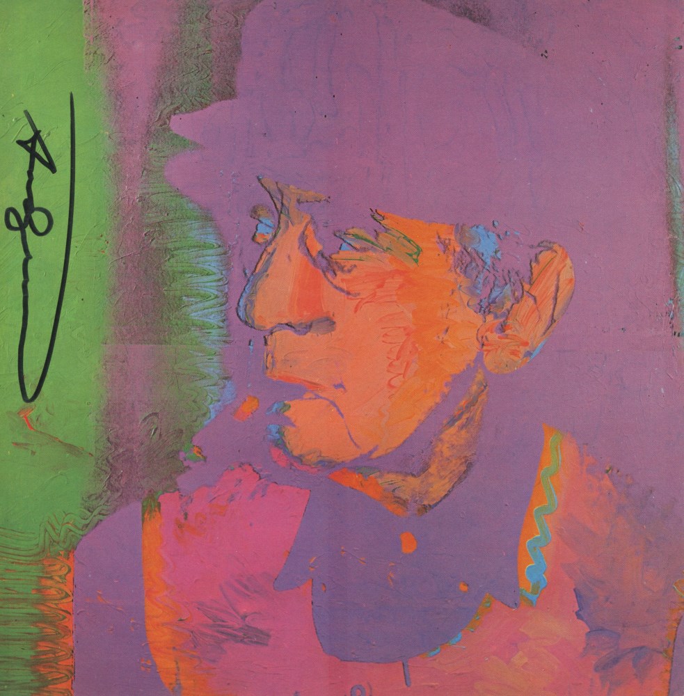 Lot #370: ANDY WARHOL - Man Ray #1 - Color offset lithograph