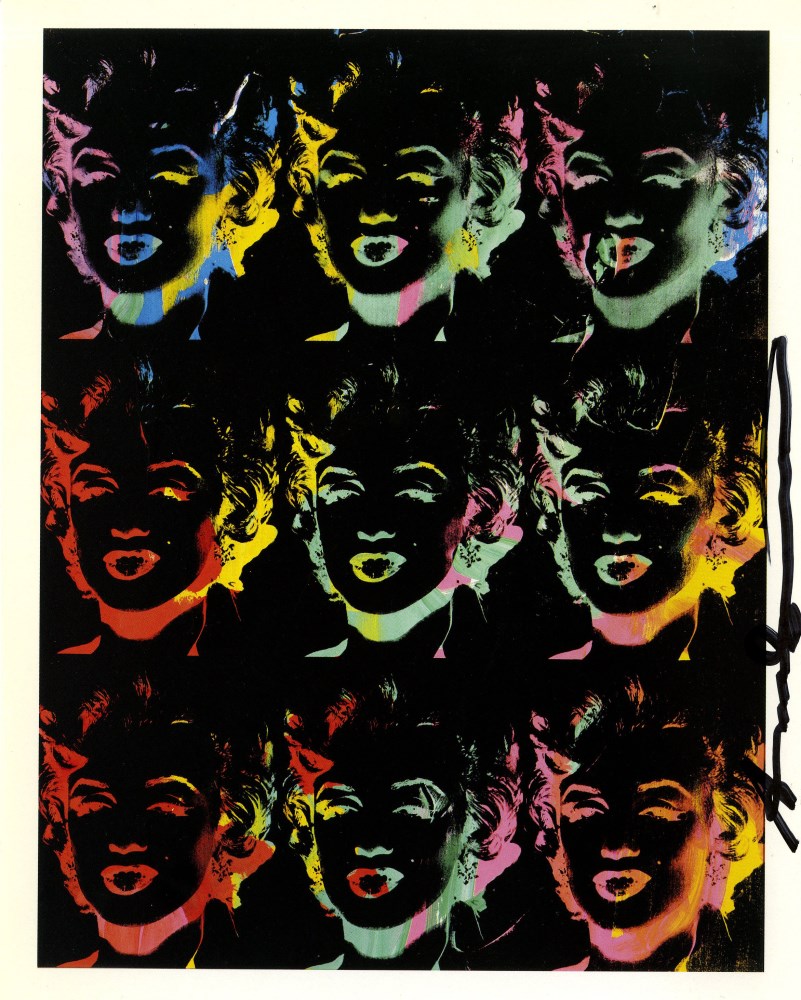 Lot #1192: ANDY WARHOL - Nine Multicolored Marilyns #2 - Color offset lithograph