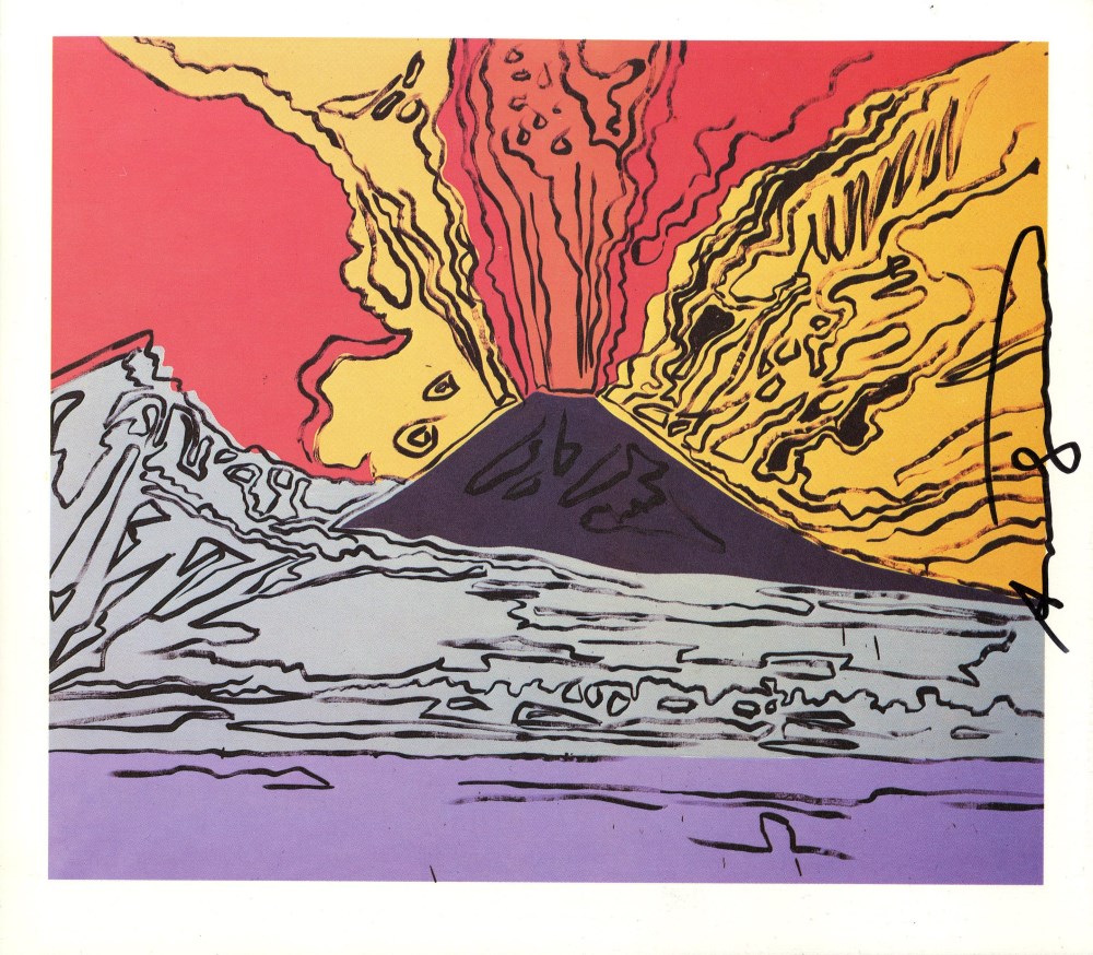 Lot #2687: ANDY WARHOL - Vesuvius #01 - Color offset lithograph