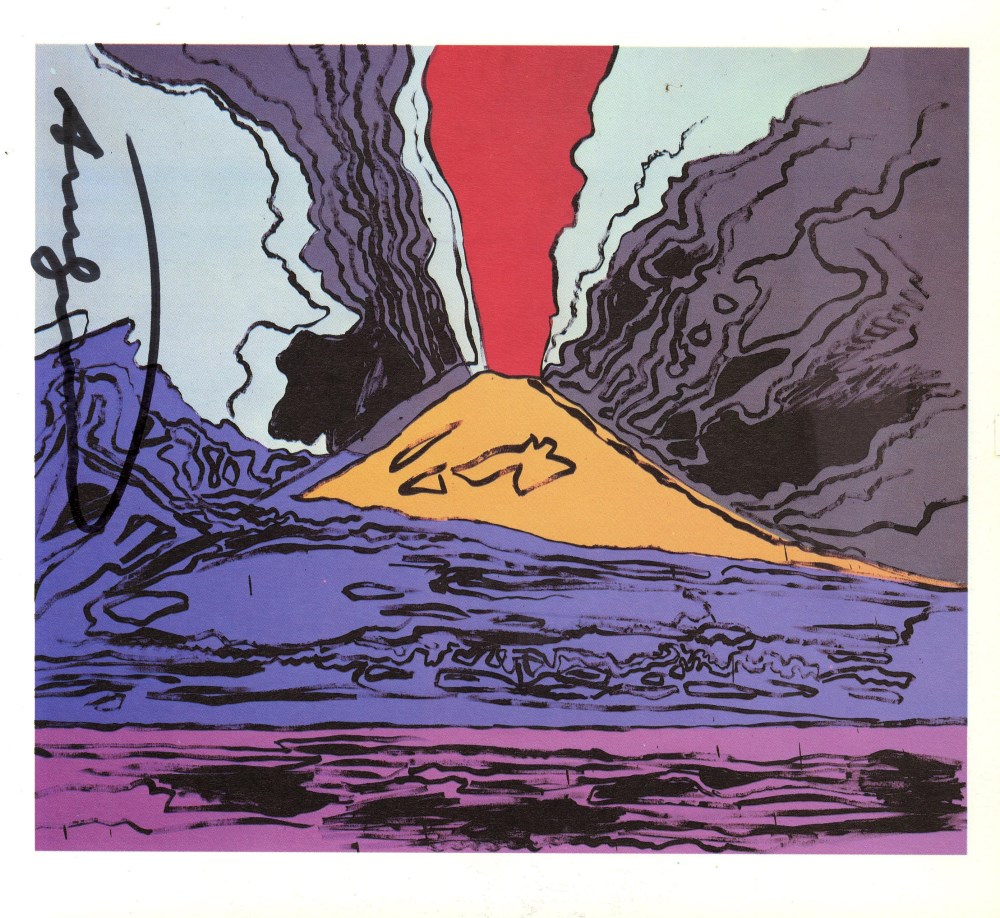 Lot #701: ANDY WARHOL - Vesuvius #02 - Color offset lithograph