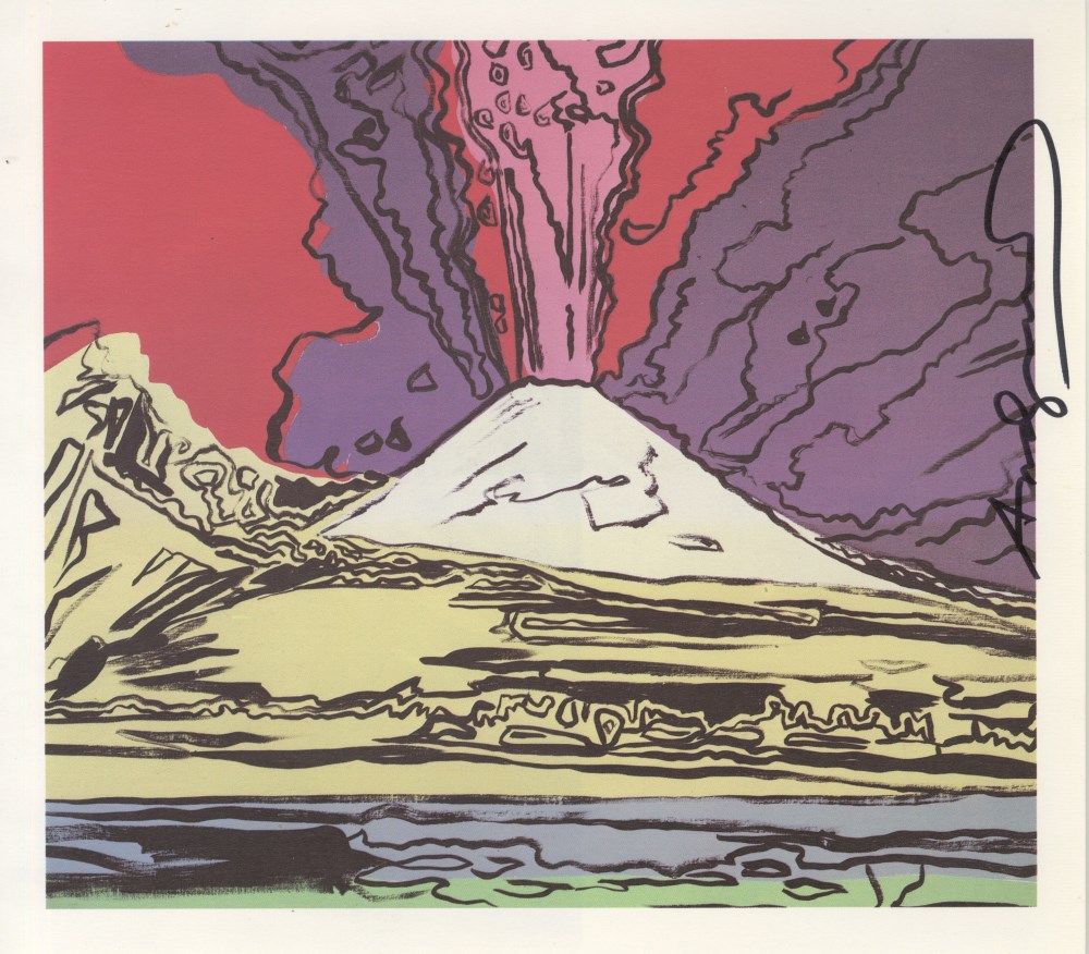 Lot #703: ANDY WARHOL - Vesuvius #06 - Color offset lithograph