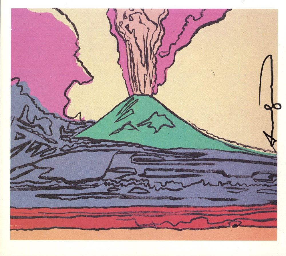 Lot #2690: ANDY WARHOL - Vesuvius #07 - Color offset lithograph
