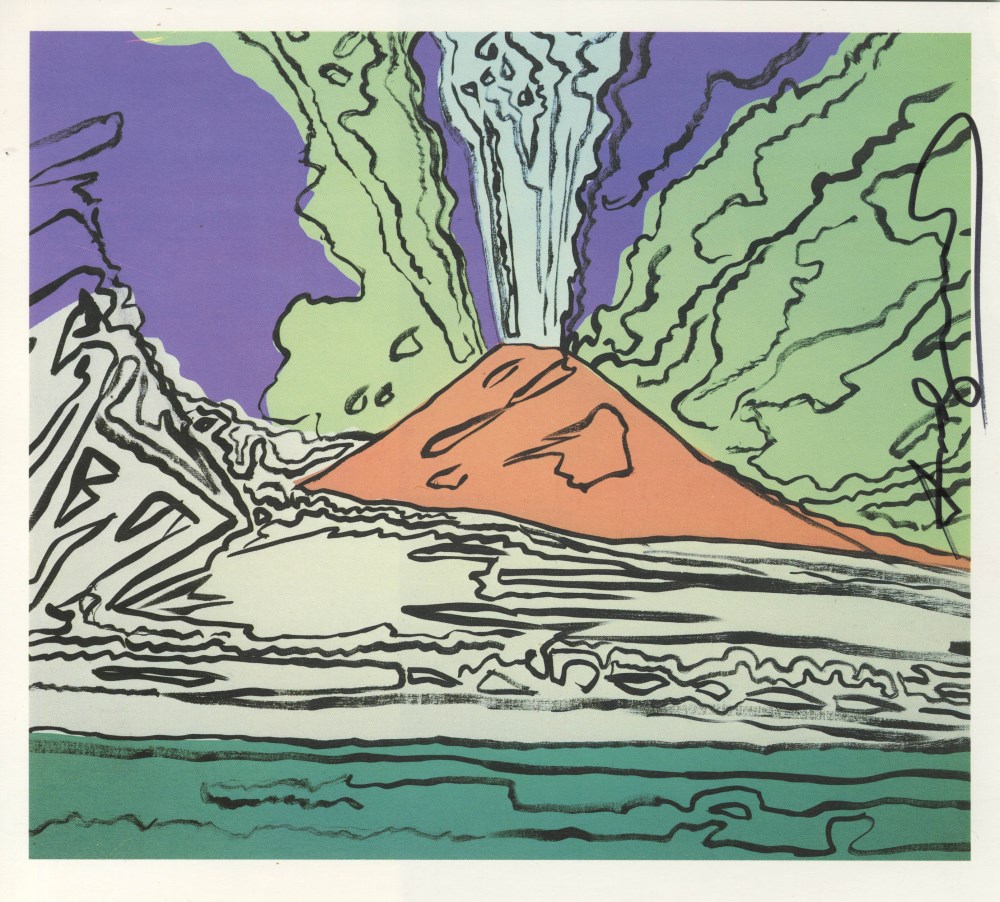 Lot #3215: ANDY WARHOL - Vesuvius #09 - Color offset lithograph