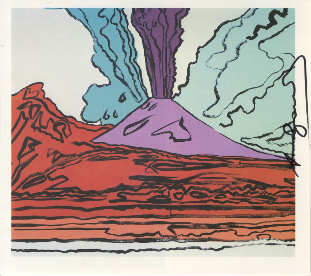 Lot #1476: ANDY WARHOL - Vesuvius #10 - Color offset lithograph