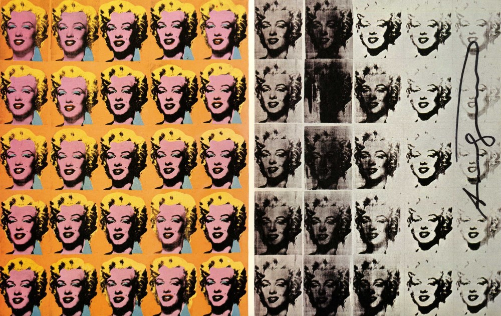 Lot #1132: ANDY WARHOL - Marilyn Diptych - Original color offset lithograph