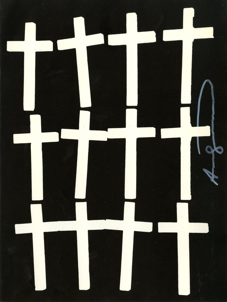 Lot #1643: ANDY WARHOL - Crosses #1 - Lithograph