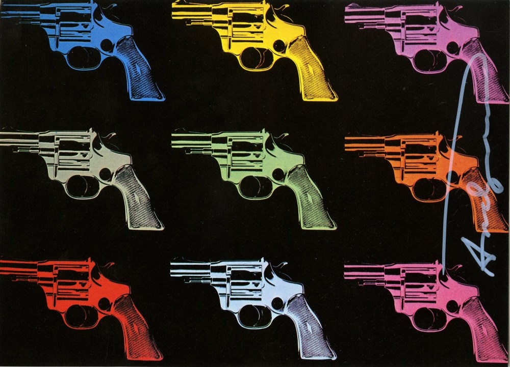 Lot #2345: ANDY WARHOL - Guns #04 - Color offset lithograph