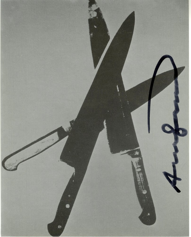 Lot #2370: ANDY WARHOL - Knives #03 - Color offset lithograph