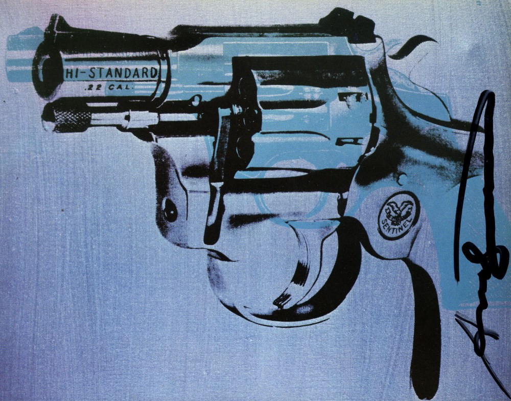 Lot #2205: ANDY WARHOL - Guns #09 - Color offset lithograph