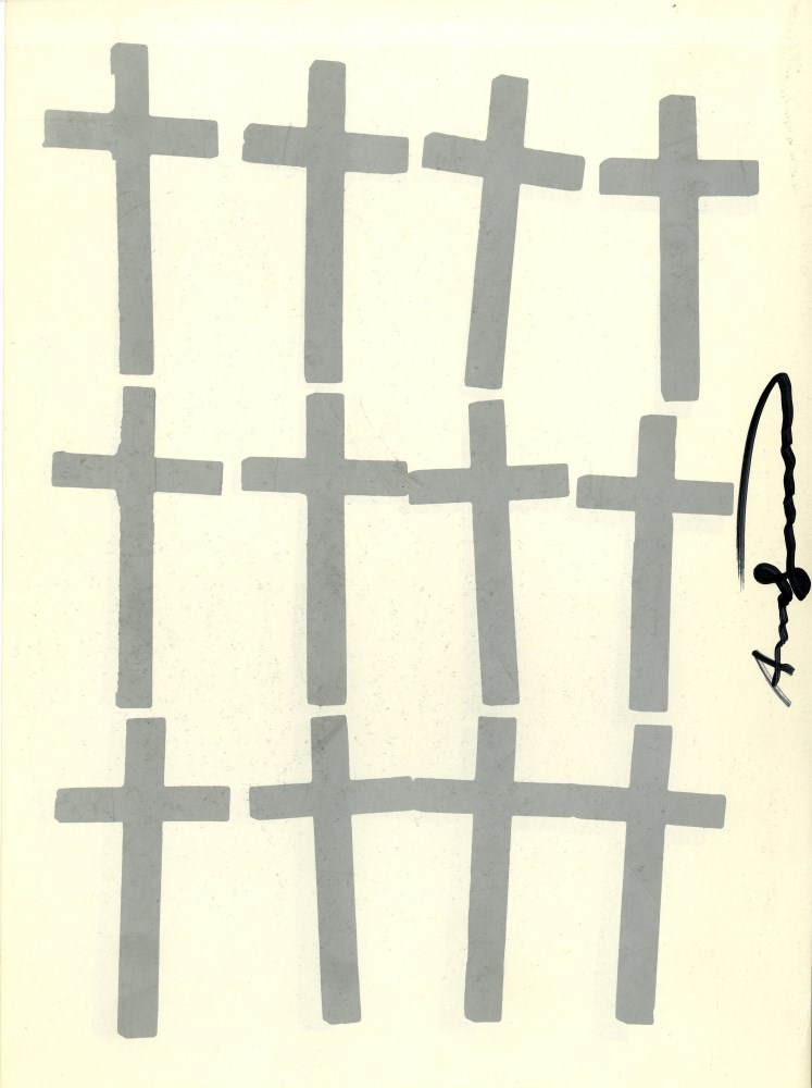 Lot #908: ANDY WARHOL - Crosses #4 - Color lithograph
