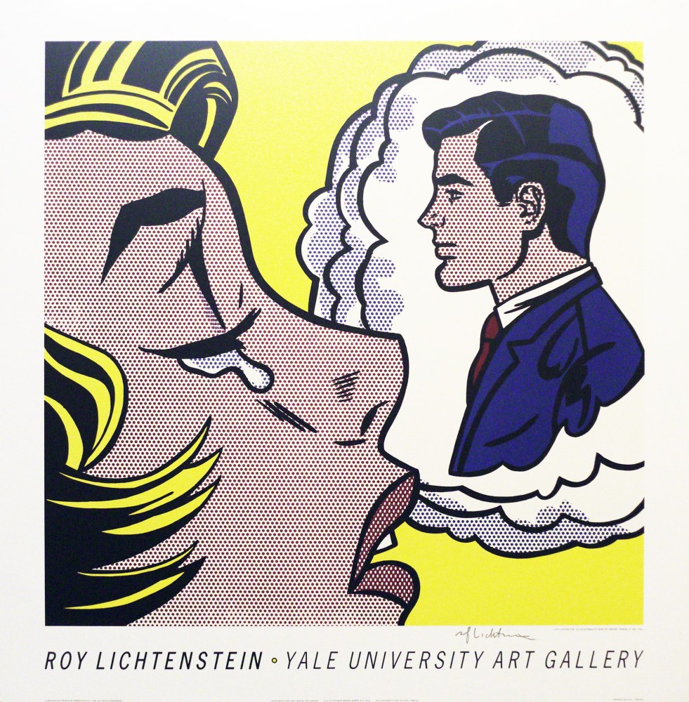 Lot #1426: ROY LICHTENSTEIN - Thinking of Him - Original color silkscreen