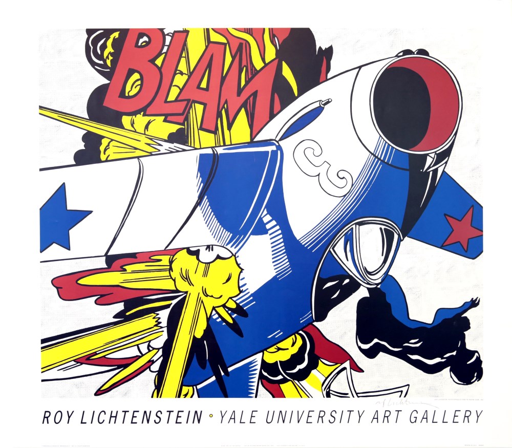 Lot #830: ROY LICHTENSTEIN - Blam - Color silkscreen