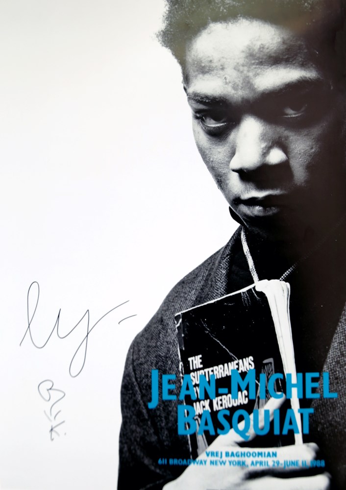 Lot #299: JEAN-MICHEL BASQUIAT - Jean-Michel Basquiat (Vrej Baghoomian) - Color offset lithograph
