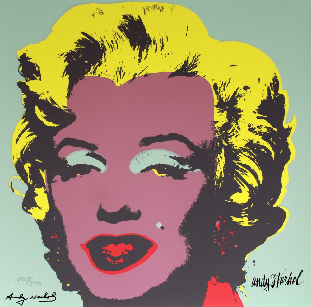Lot #1890: ANDY WARHOL [d'apres] - Marilyn #05 - Color lithograph