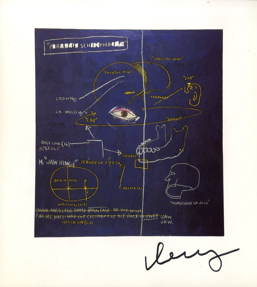 Lot #1136: JEAN-MICHEL BASQUIAT - Masonic Lodge - Color offset lithograph