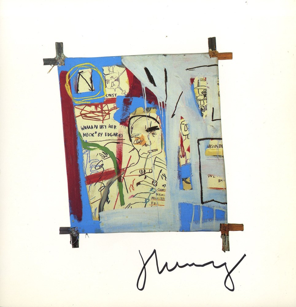 Lot #3146: JEAN-MICHEL BASQUIAT - Three Quarters of Olympia Minus the Servant - Color offset lithograph