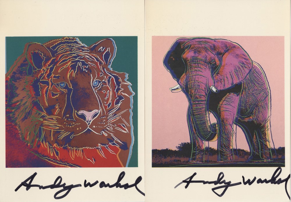 Lot #950: ANDY WARHOL - Endangered Species Suite - Color offset lithographs