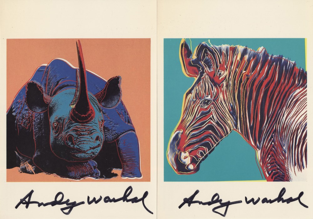 Lot #950: ANDY WARHOL - Endangered Species Suite - Color offset lithographs