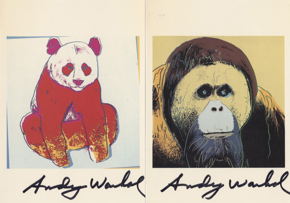 Lot #952: ANDY WARHOL - Endangered Species Suite - Color offset lithographs