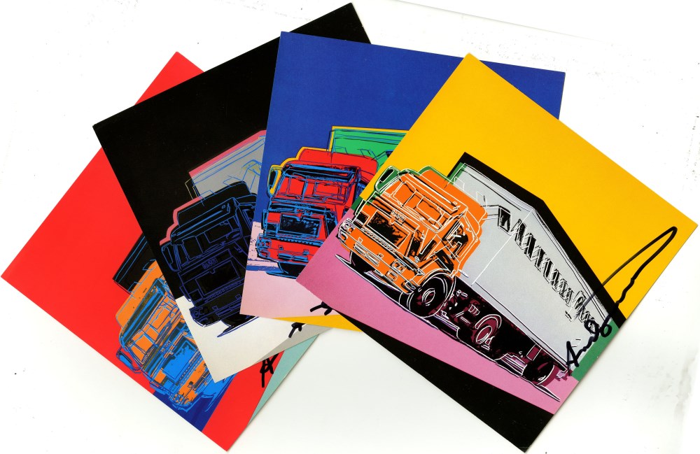Lot #679: ANDY WARHOL - Trucks Suite - Color offset lithographs