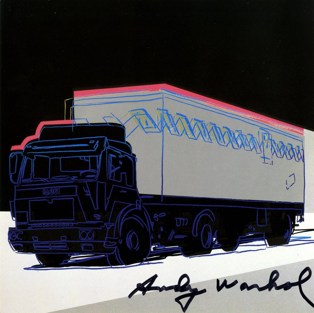 Lot #1448: ANDY WARHOL - Truck #4 - Color offset lithograph