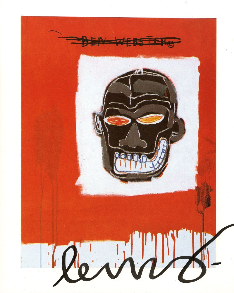 Lot #821: JEAN-MICHEL BASQUIAT - Ben Webster - Color offset lithograph