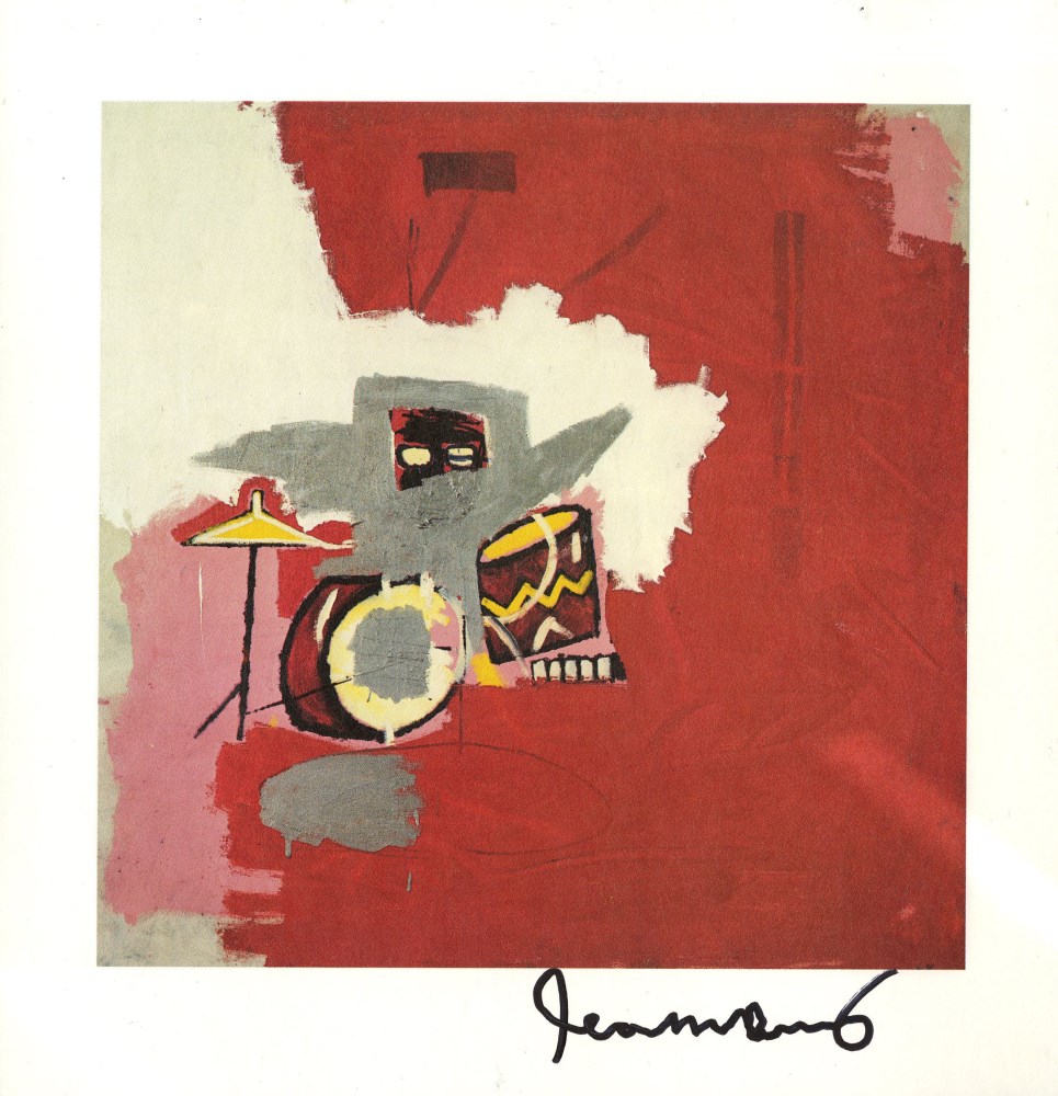 Lot #2412: JEAN-MICHEL BASQUIAT - Max Roach - Color offset lithograph