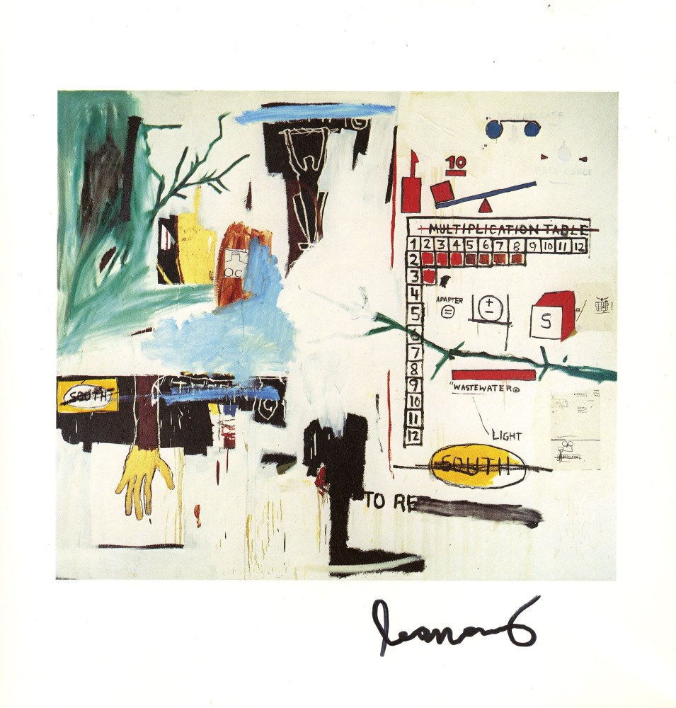 Lot #44: JEAN-MICHEL BASQUIAT - Bayou - Color offset lithograph