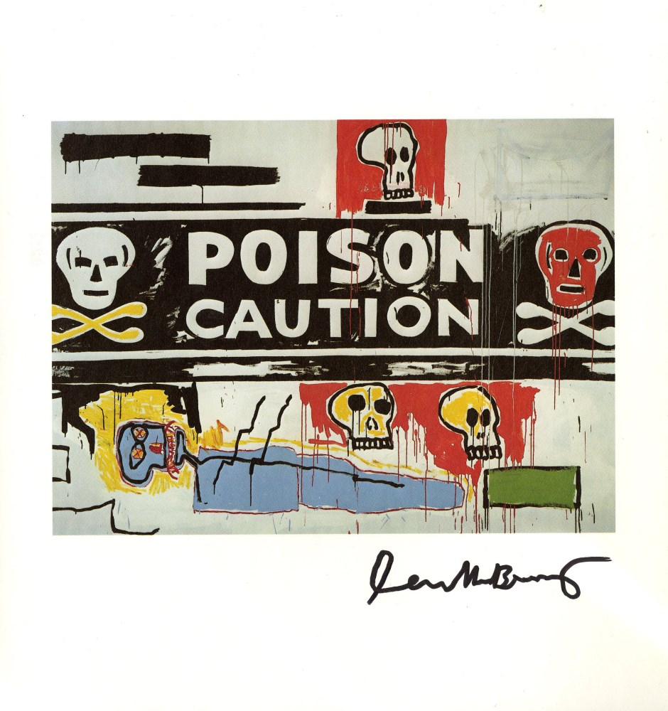 Lot #883: JEAN-MICHEL BASQUIAT & ANDY WARHOL - Collaboration No.62 - Color offset lithograph