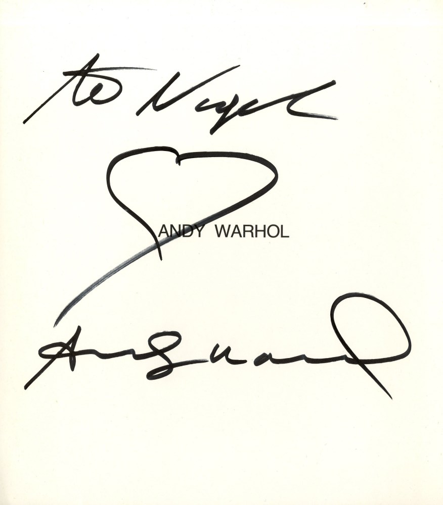 Lot #265: ANDY WARHOL - Heart - Marker drawing on paper