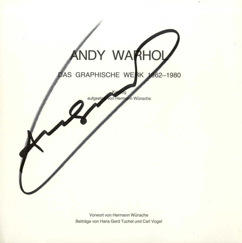 Lot #727: ANDY WARHOL - Warhol/Wunsche #2 - Autograph - signature on paper