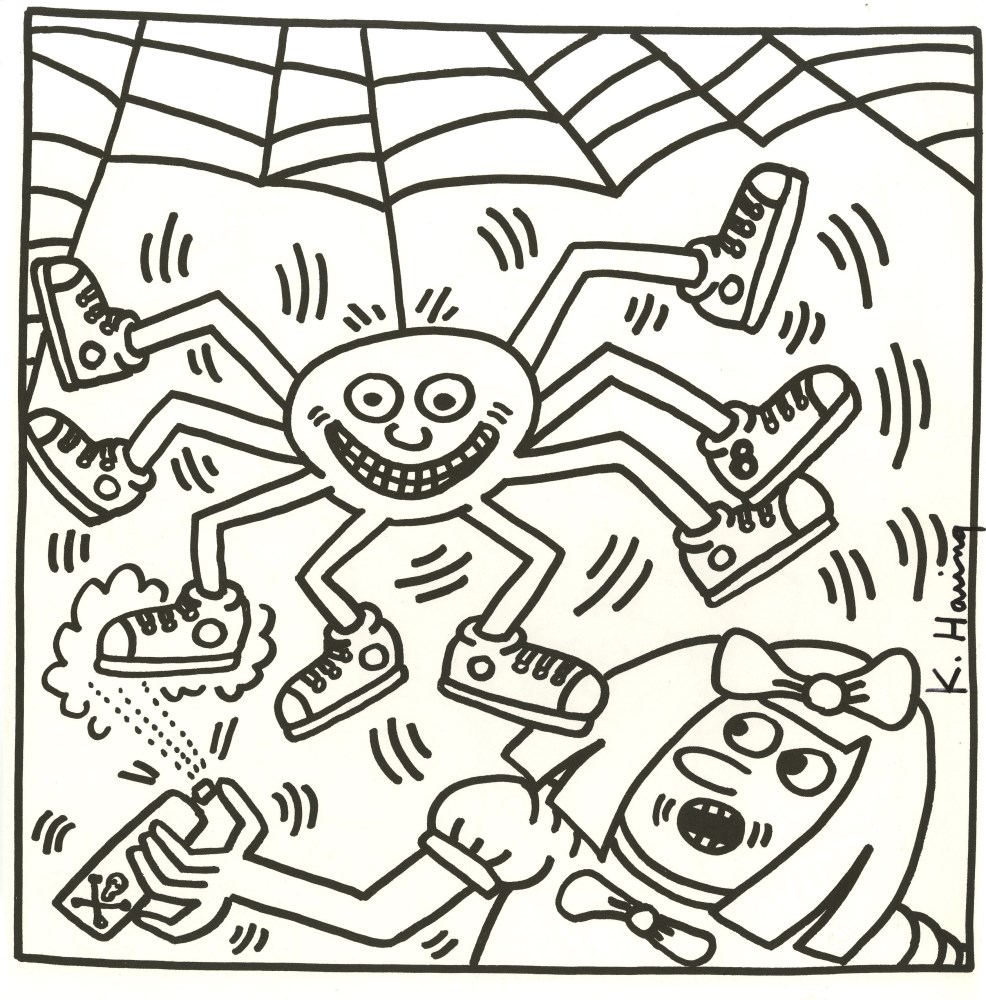 Lot #1672: KEITH HARING - Eight Shoes - Lithograph