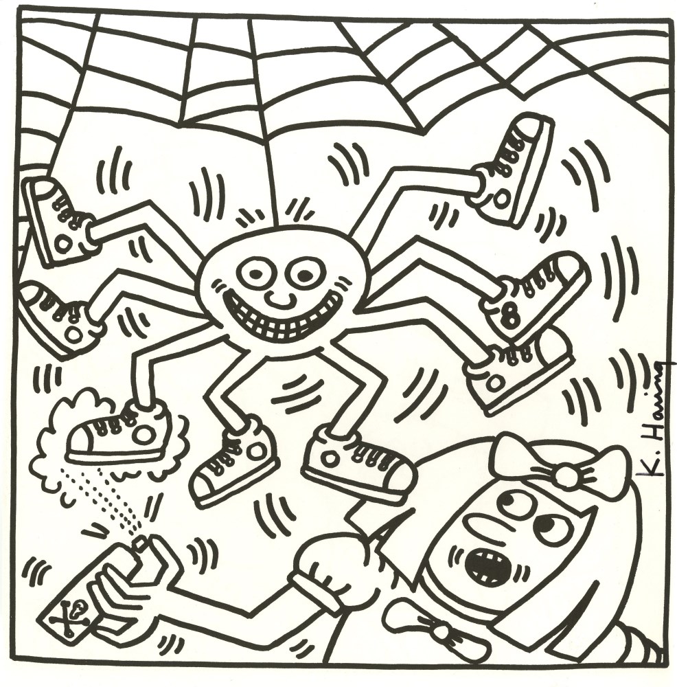 Lot #941: KEITH HARING - Eight Shoes - Lithograph