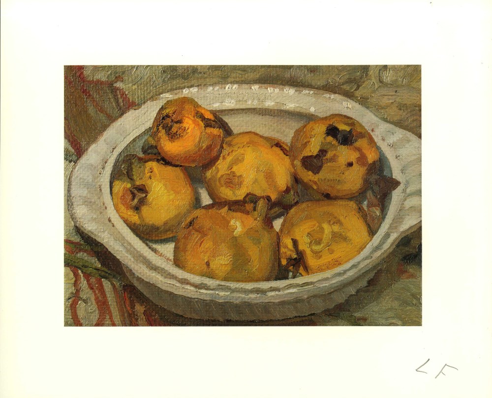 Lot #2981: LUCIAN FREUD - Still Life (Quinces) - Color offset lithograph