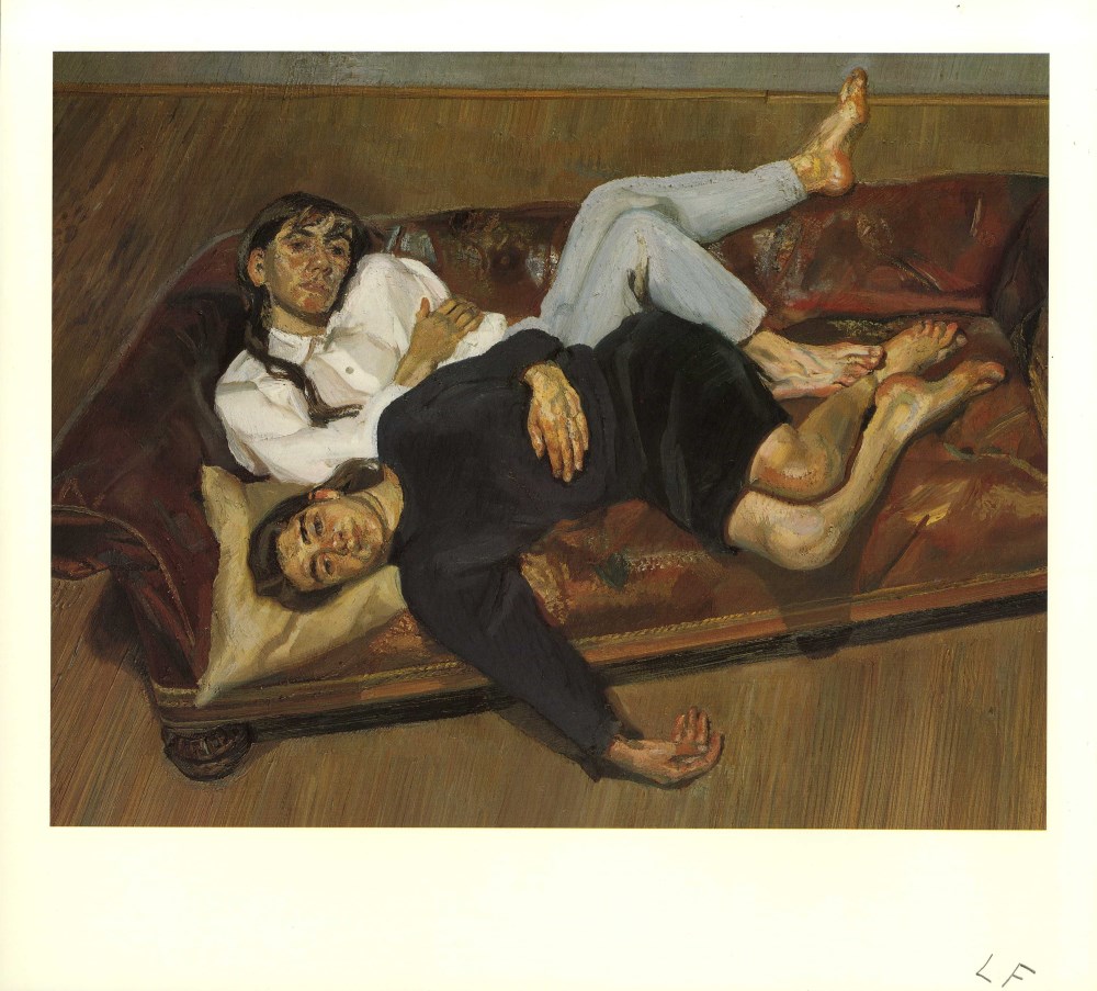 Lot #1773: LUCIAN FREUD - Bella and Esther - Color offset lithograph