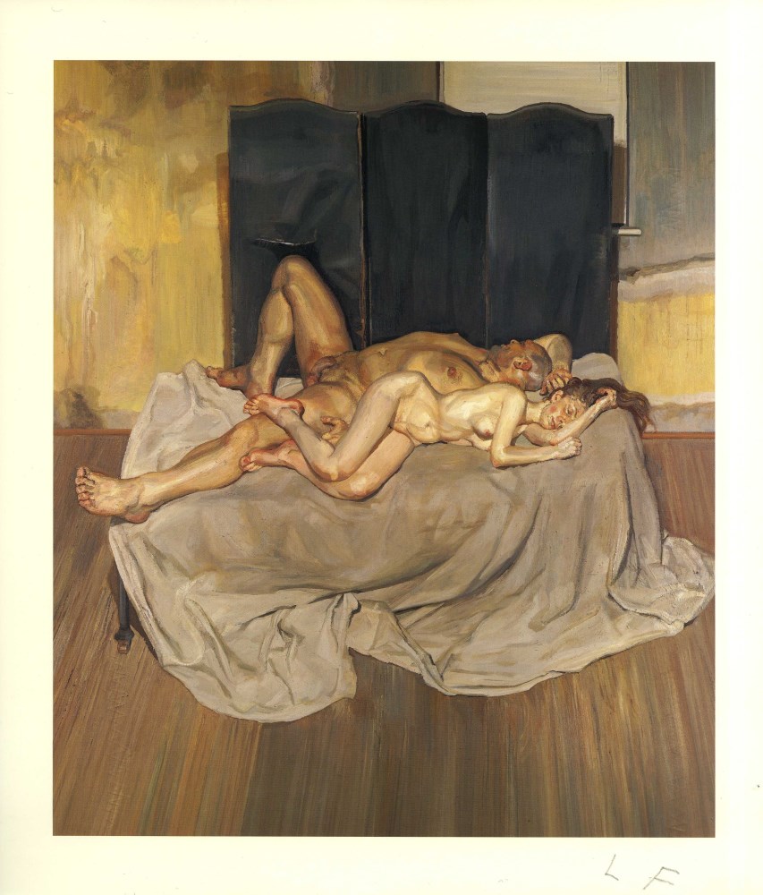 Lot #779: LUCIAN FREUD - And the Bridegroom - Color offset lithograph