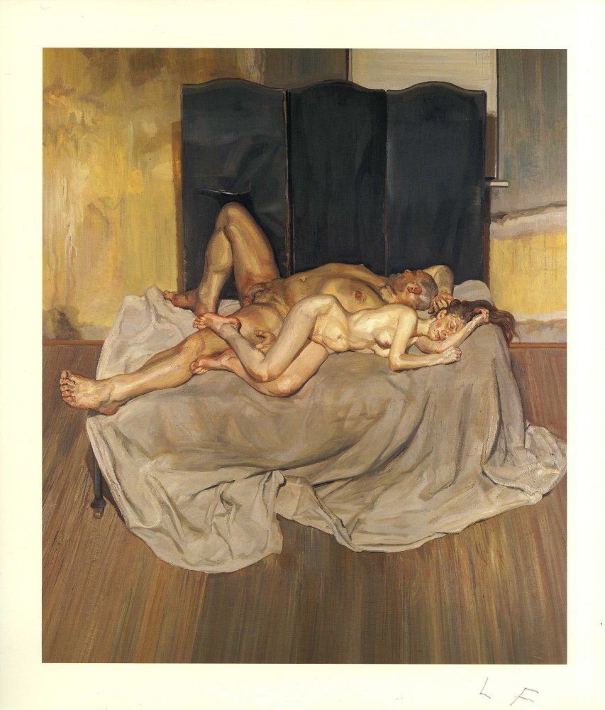 Lot #773: LUCIAN FREUD - And the Bridegroom - Color offset lithograph