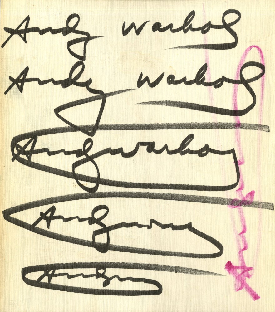 Lot #595: ANDY WARHOL - Six Warhol Signatures - Offset lithograph