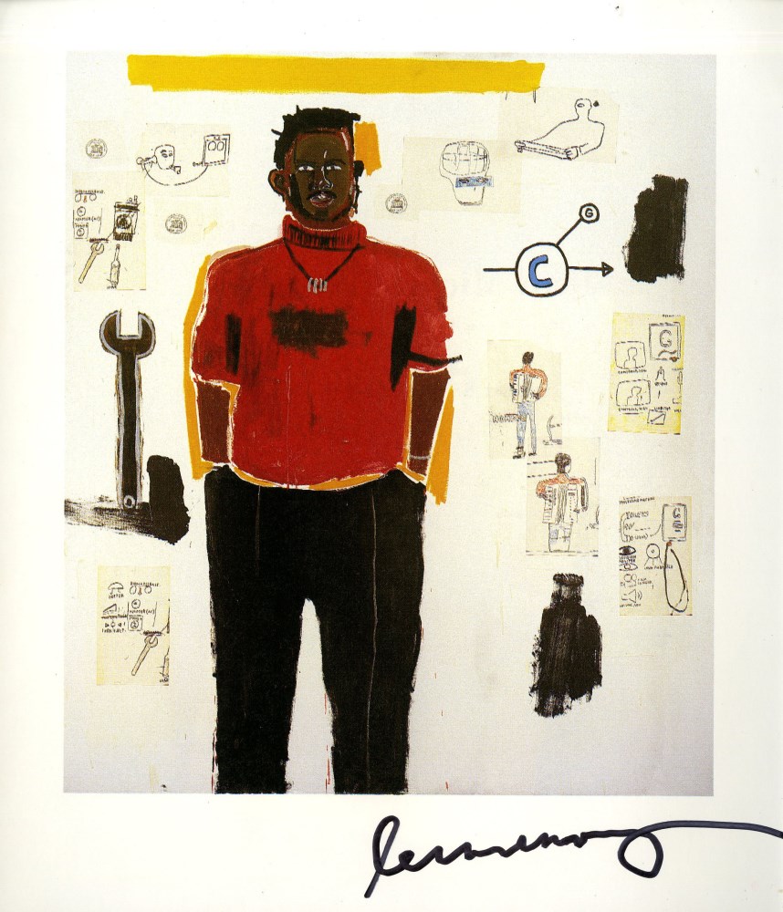 Lot #1888: JEAN-MICHEL BASQUIAT - Mojo - Color offset lithograph